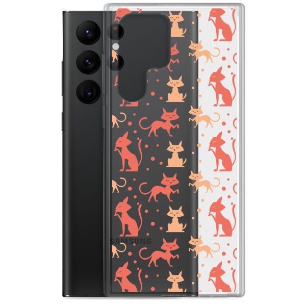 clear-case-for-samsung-samsung-galaxy-s22-ultra-case-with-phone-6a1e7b90061fb.jpg Cat Silhouettes Seamless Samsung Clear Case