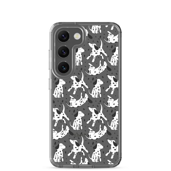 clear-case-for-samsung-samsung-galaxy-s23-case-on-phone-6a1e776bad5b1.jpg Dalmatian Dog Samsung Clear Case