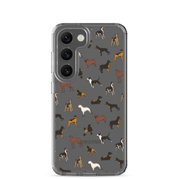 Dog Breeds Samsung Clear Case