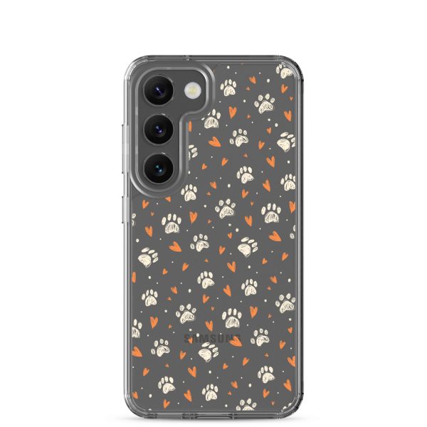 clear-case-for-samsung-samsung-galaxy-s23-case-on-phone-6a1e7832a7ff3.jpg Paws Prints Hearts Samsung Clear Case