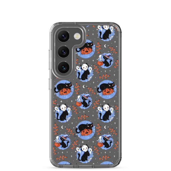 clear-case-for-samsung-samsung-galaxy-s23-case-on-phone-6a1e7be10356f.jpg Halloween Cats Samsung Clear Case