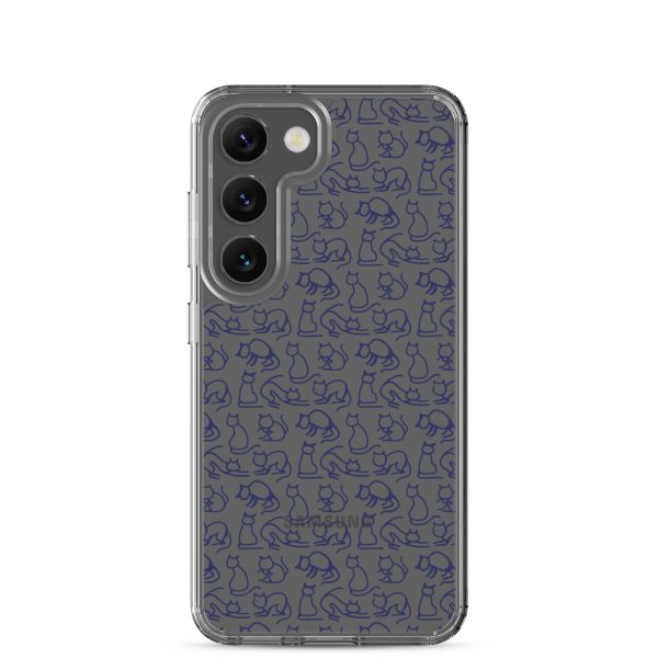 clear-case-for-samsung-samsung-galaxy-s23-case-on-phone-6a38fcb085970.jpg Simple Cat Outlines Samsung Clear Case