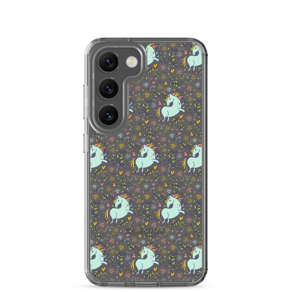 Hand-Drawn Unicorn Samsung Clear Case