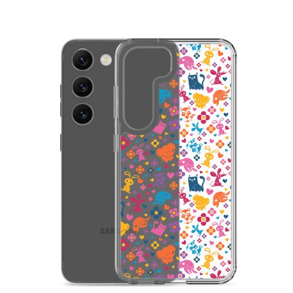 clear-case-for-samsung-samsung-galaxy-s23-case-with-phone-6a1e77251a8a7.jpg Colorful Animals and Heart Samsung Clear Case