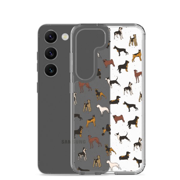 Dog Breeds Samsung Clear Case