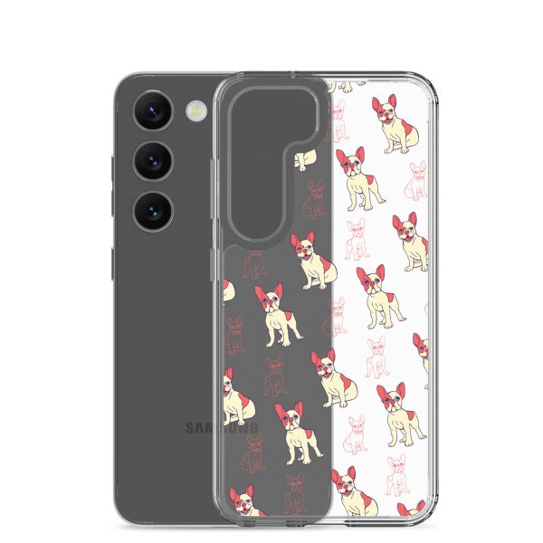 clear-case-for-samsung-samsung-galaxy-s23-case-with-phone-6a1e796b4ad21.jpg French Bulldog Samsung Clear Case