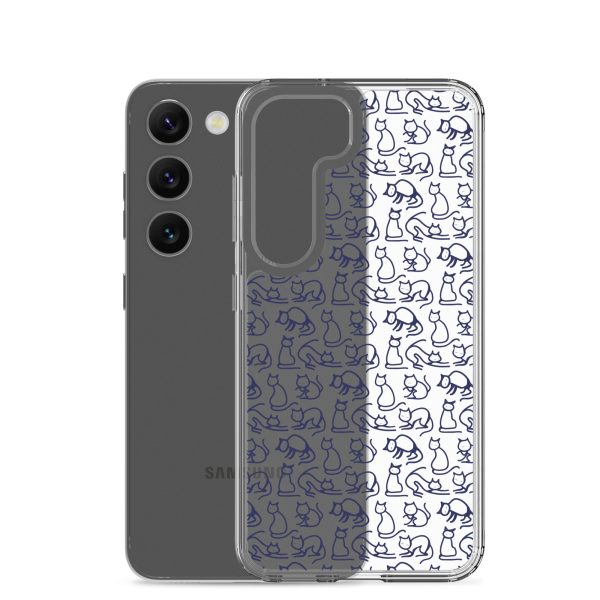 clear-case-for-samsung-samsung-galaxy-s23-case-with-phone-6a38fcb085998.jpg Simple Cat Outlines Samsung Clear Case