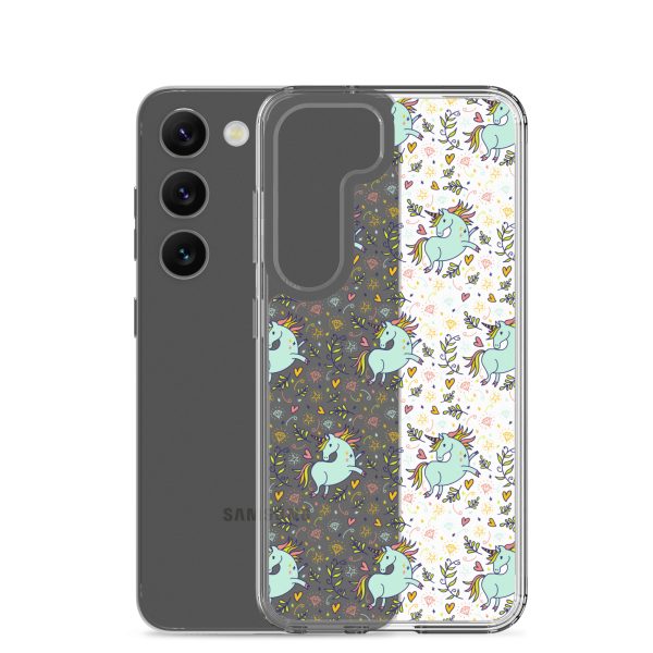 Hand-Drawn Unicorn Samsung Clear Case