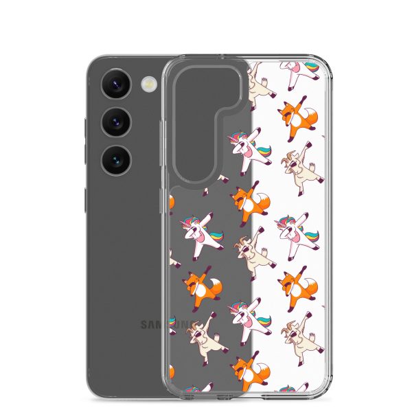 Dabbing Animals Samsung Clear Case