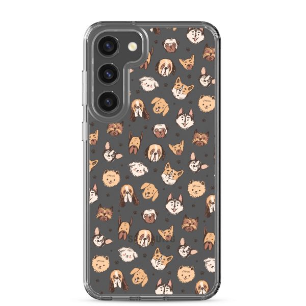 Cute Dog Breeds Samsung Clear Case
