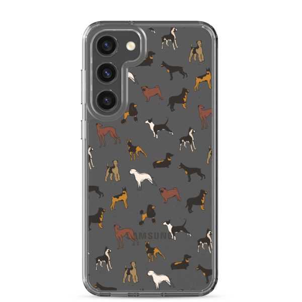 Dog Breeds Samsung Clear Case