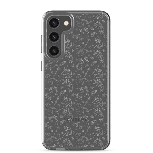 Illustrated Unicorn Samsung Clear Case