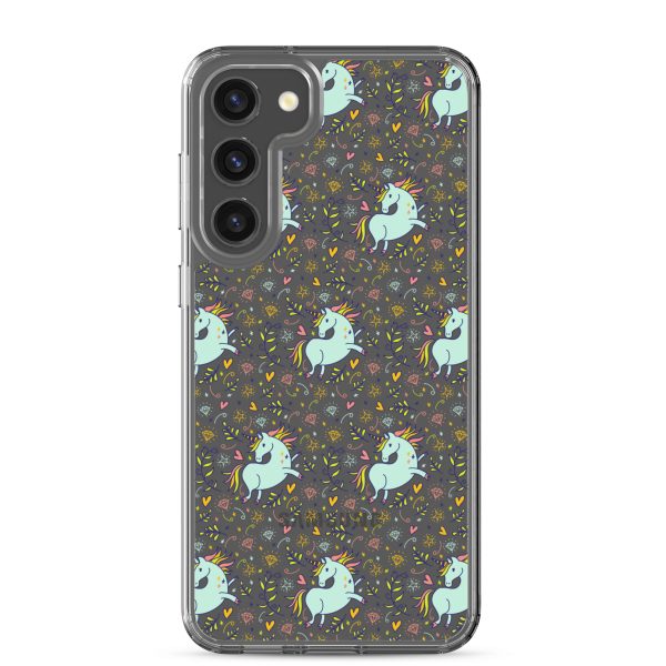 Hand-Drawn Unicorn Samsung Clear Case