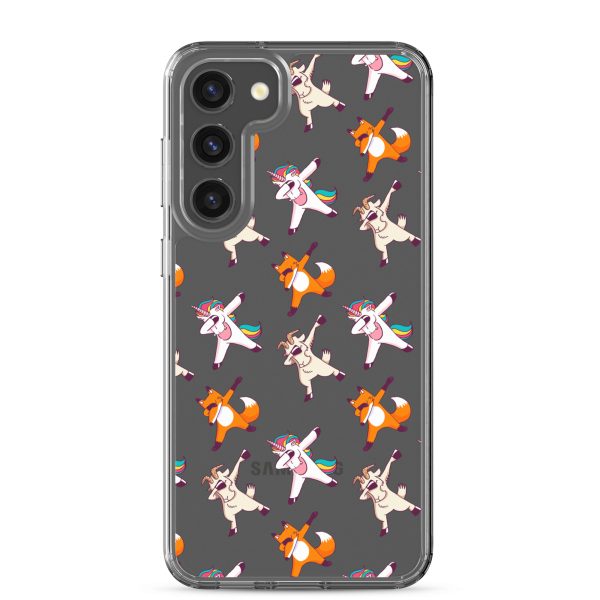 Dabbing Animals Samsung Clear Case