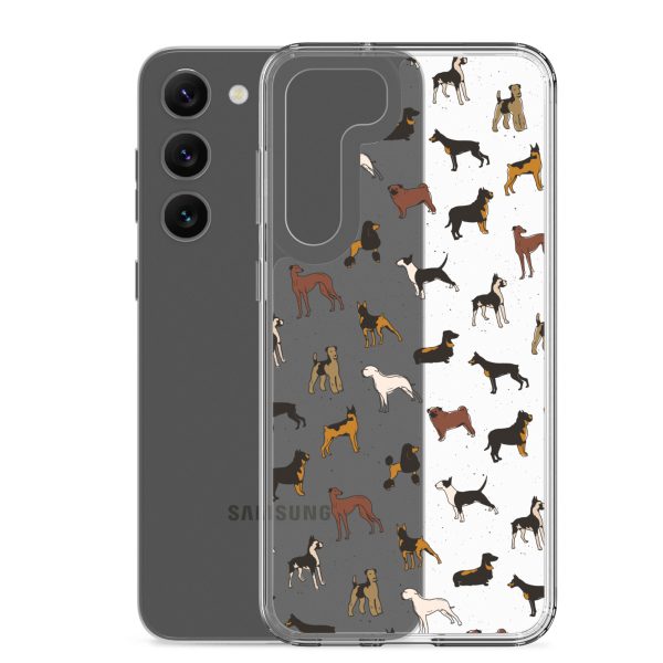 Dog Breeds Samsung Clear Case