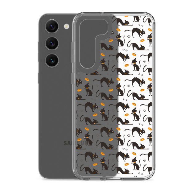 clear-case-for-samsung-samsung-galaxy-s23-plus-case-with-phone-6a38ff116f3b0.jpg Halloween Seamless Cat Samsung Clear Case