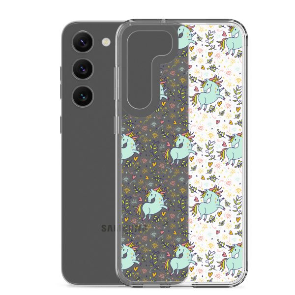 Hand-Drawn Unicorn Samsung Clear Case