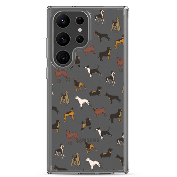 Dog Breeds Samsung Clear Case
