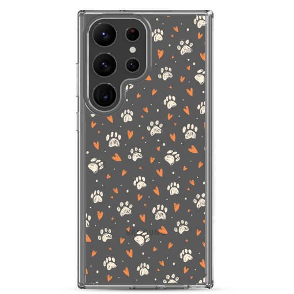 clear-case-for-samsung-samsung-galaxy-s23-ultra-case-on-phone-6a1e7832a7e8d.jpg Paws Prints Hearts Samsung Clear Case