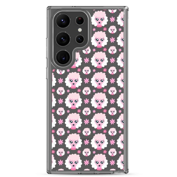 clear-case-for-samsung-samsung-galaxy-s23-ultra-case-on-phone-6a1e7850c114a.jpg Pink Poodle Samsung Clear Case