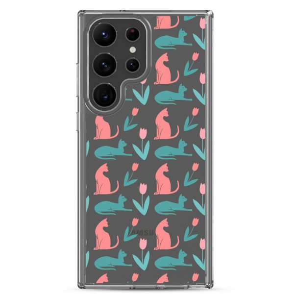 clear-case-for-samsung-samsung-galaxy-s23-ultra-case-on-phone-6a1e7a0824a70.jpg Cat Silhouettes Samsung Clear Case