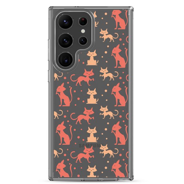 clear-case-for-samsung-samsung-galaxy-s23-ultra-case-on-phone-6a1e7b9006658.jpg Cat Silhouettes Seamless Samsung Clear Case