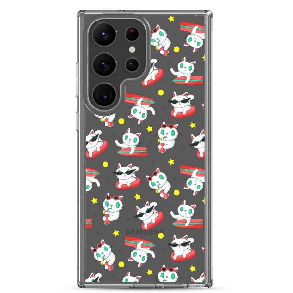 clear-case-for-samsung-samsung-galaxy-s23-ultra-case-on-phone-6a1e7bb381a9c.jpg Cat Surfing Samsung Clear Case