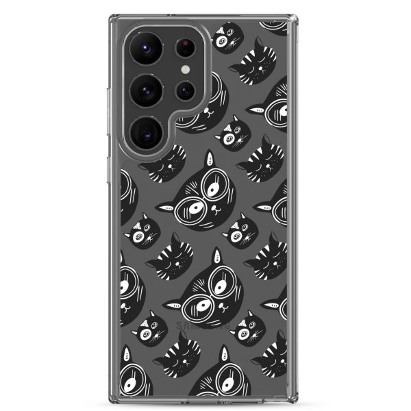 clear-case-for-samsung-samsung-galaxy-s23-ultra-case-on-phone-6a1e7cd3a94b1.jpg Funky Cats Samsung Clear Case