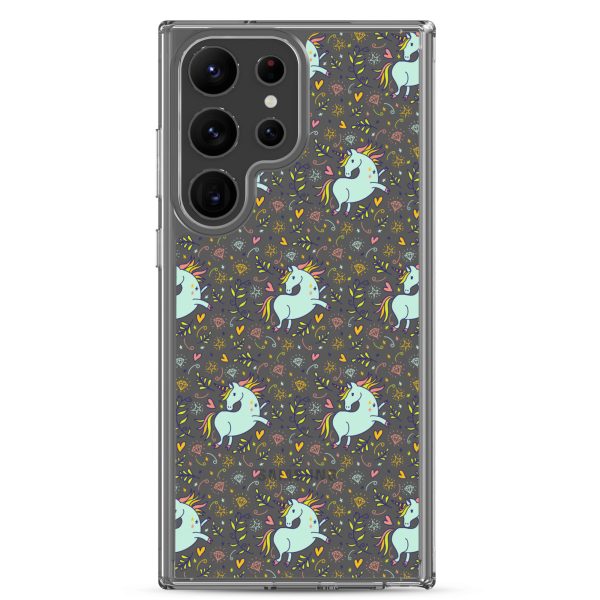 Hand-Drawn Unicorn Samsung Clear Case