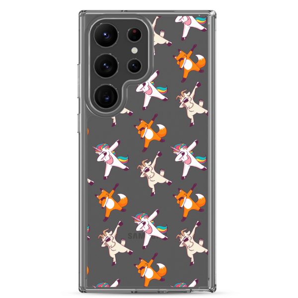 Dabbing Animals Samsung Clear Case