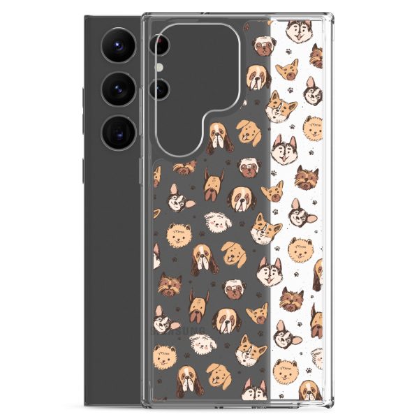 Cute Dog Breeds Samsung Clear Case