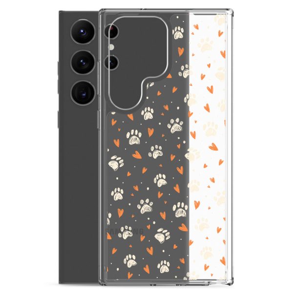 clear-case-for-samsung-samsung-galaxy-s23-ultra-case-with-phone-6a1e7832a7f15.jpg Paws Prints Hearts Samsung Clear Case