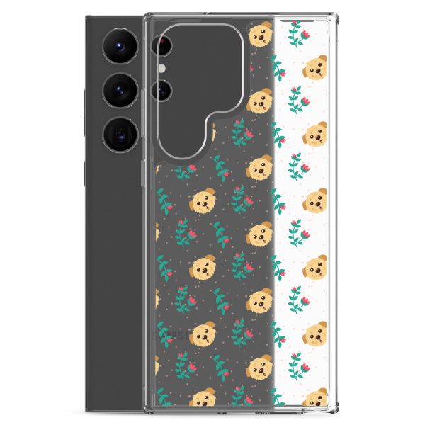 clear-case-for-samsung-samsung-galaxy-s23-ultra-case-with-phone-6a1e78da0dae4.jpg Dogs and Flowers Samsung Clear Case