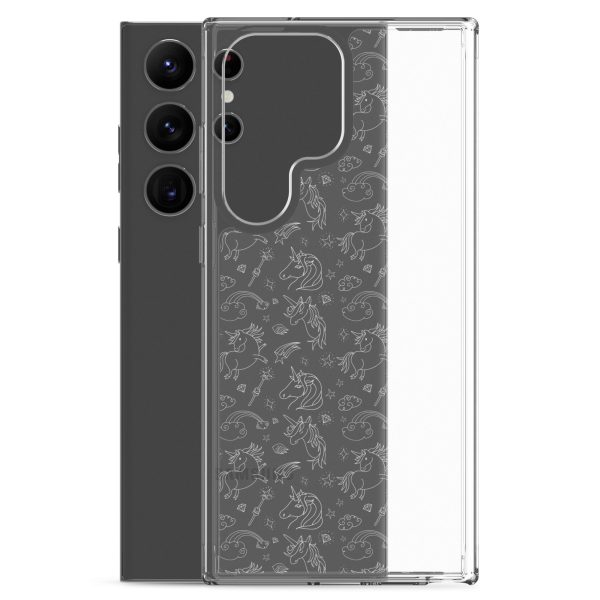Illustrated Unicorn Samsung Clear Case