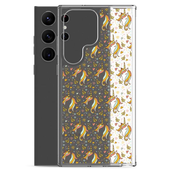 Unicorn Doodle Samsung Clear Case