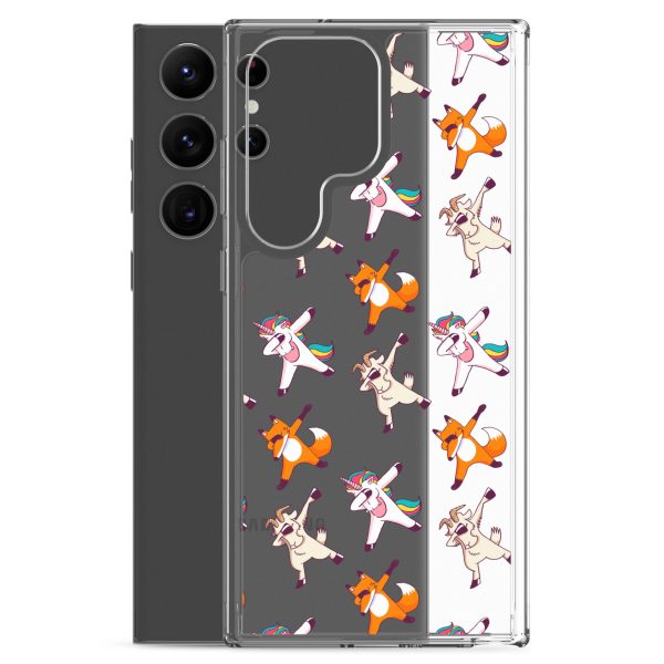 Dabbing Animals Samsung Clear Case