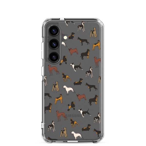 Dog Breeds Samsung Clear Case