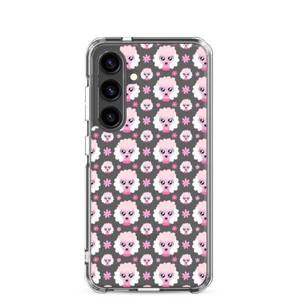 clear-case-for-samsung-samsung-galaxy-s24-case-on-phone-6a1e7850c16ee.jpg Pink Poodle Samsung Clear Case