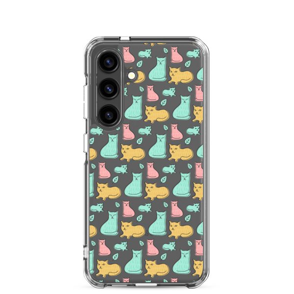 Cat Cute Colorful Samsung Clear Case