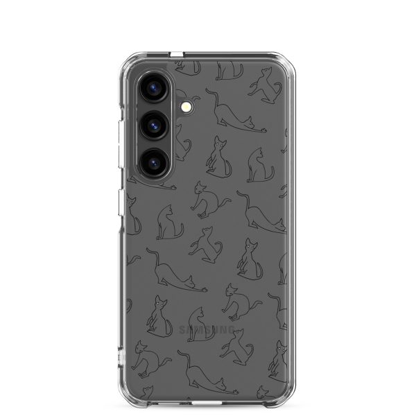 Cat Outline Samsung Clear Case