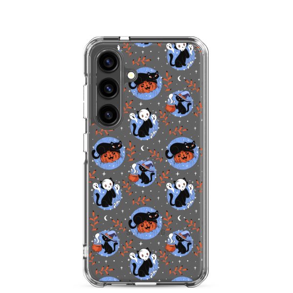clear-case-for-samsung-samsung-galaxy-s24-case-on-phone-6a1e7be10393e.jpg Halloween Cats Samsung Clear Case