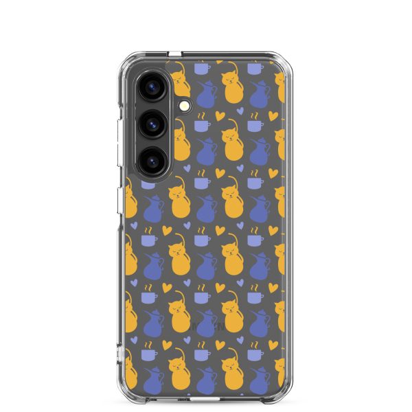 clear-case-for-samsung-samsung-galaxy-s24-case-on-phone-6a1e7c20470c6.jpg Tea and Cat Samsung Clear Case