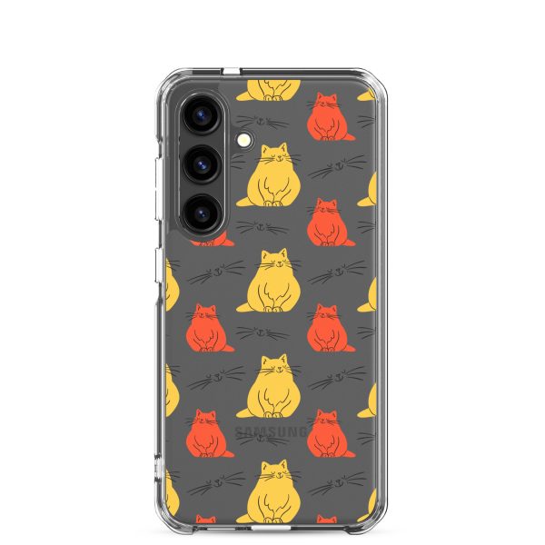 clear-case-for-samsung-samsung-galaxy-s24-case-on-phone-6a1e7c8ddba5b.jpg Abstract Colorful Cats Samsung Clear Case