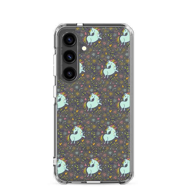 Hand-Drawn Unicorn Samsung Clear Case
