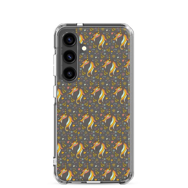Unicorn Doodle Samsung Clear Case