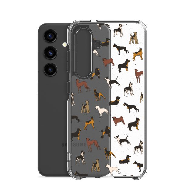 Dog Breeds Samsung Clear Case