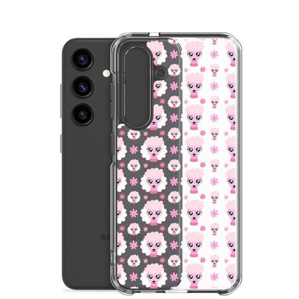 clear-case-for-samsung-samsung-galaxy-s24-case-with-phone-6a1e7850c1779.jpg Pink Poodle Samsung Clear Case