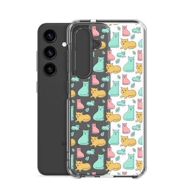 Cat Cute Colorful Samsung Clear Case