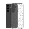 Cat Outline Samsung Clear Case