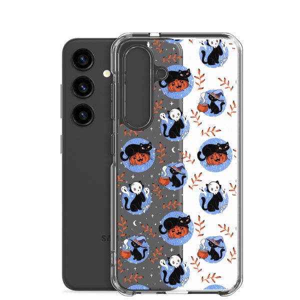 clear-case-for-samsung-samsung-galaxy-s24-case-with-phone-6a1e7be1039cc.jpg Halloween Cats Samsung Clear Case